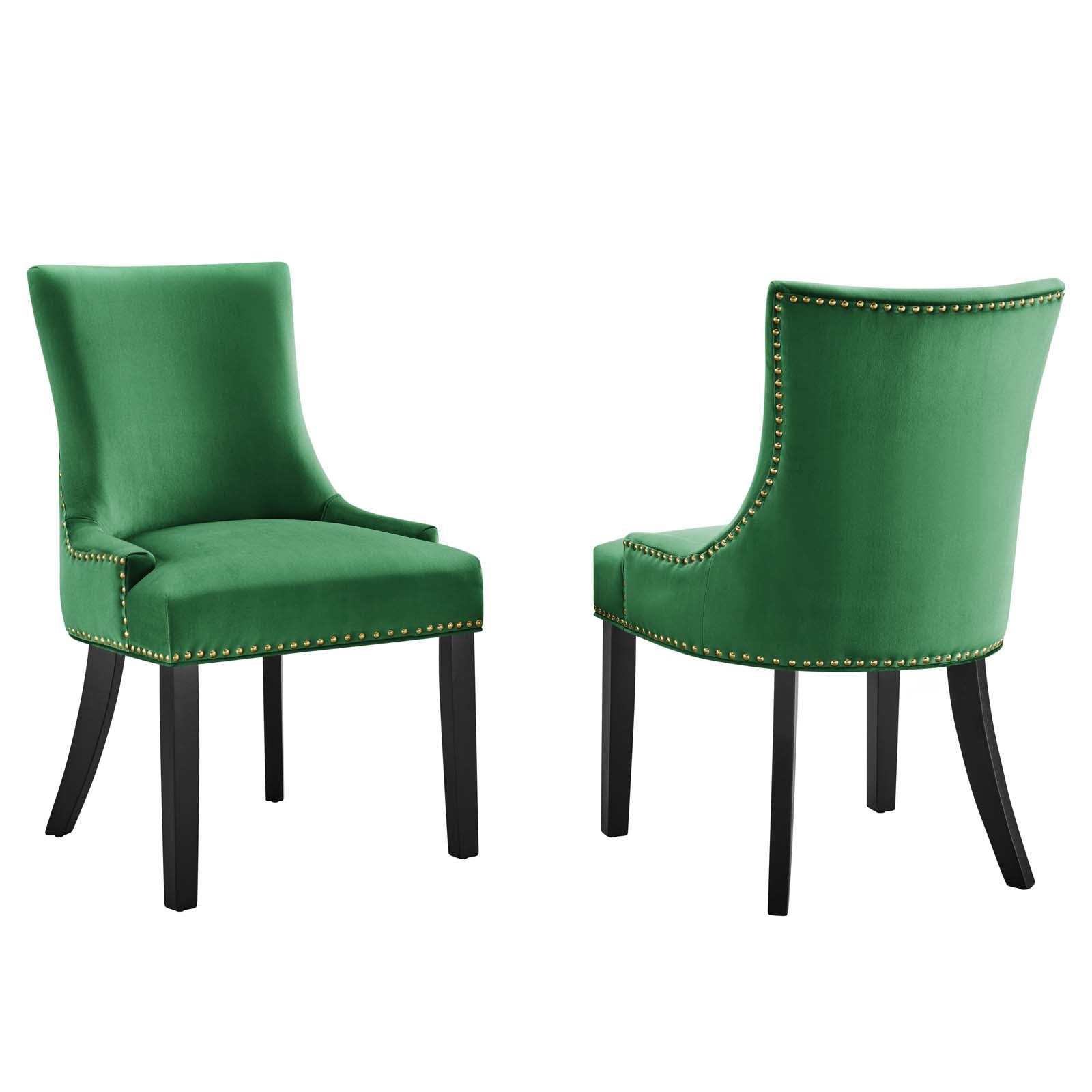 Marquis Performance Velvet Dining Chairs - Set of 2 By Modway - EEI-5010 | Dining Chairs | Modishstore - 9