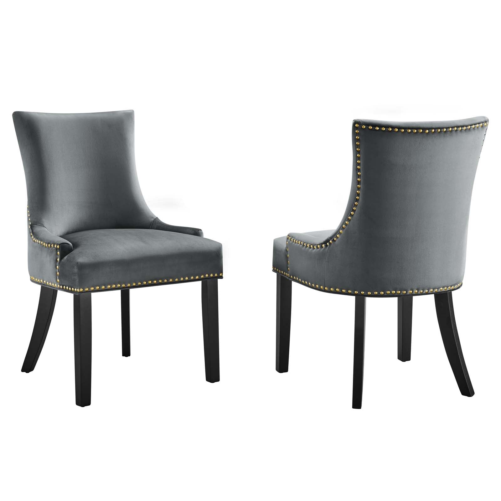 Marquis Performance Velvet Dining Chairs - Set of 2 By Modway - EEI-5010 | Dining Chairs | Modishstore - 11
