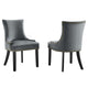 Marquis Performance Velvet Dining Chairs - Set of 2 By Modway - EEI-5010 | Dining Chairs | Modishstore - 11
