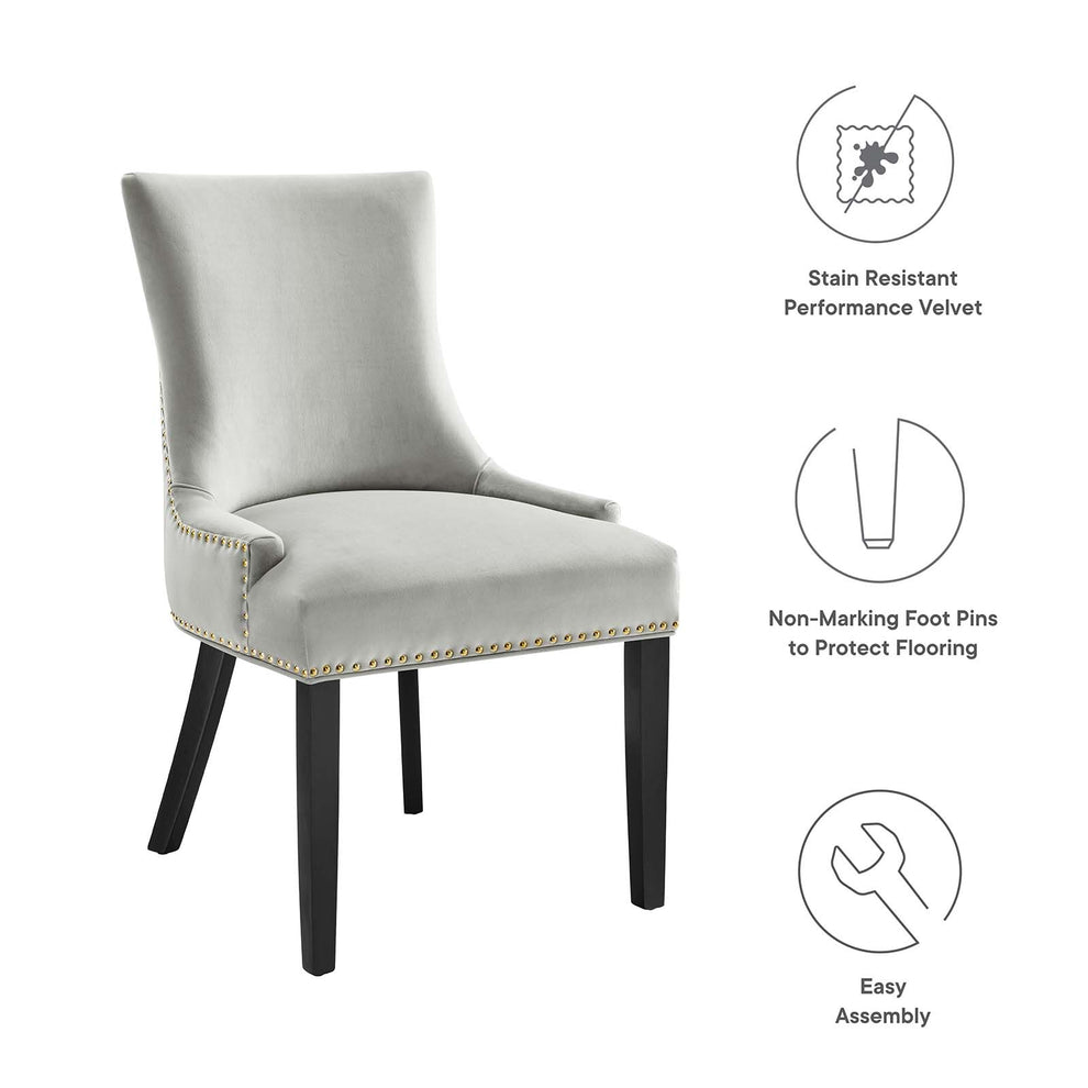 Marquis Performance Velvet Dining Chairs - Set of 2 By Modway - EEI-5010 | Dining Chairs | Modishstore - 72