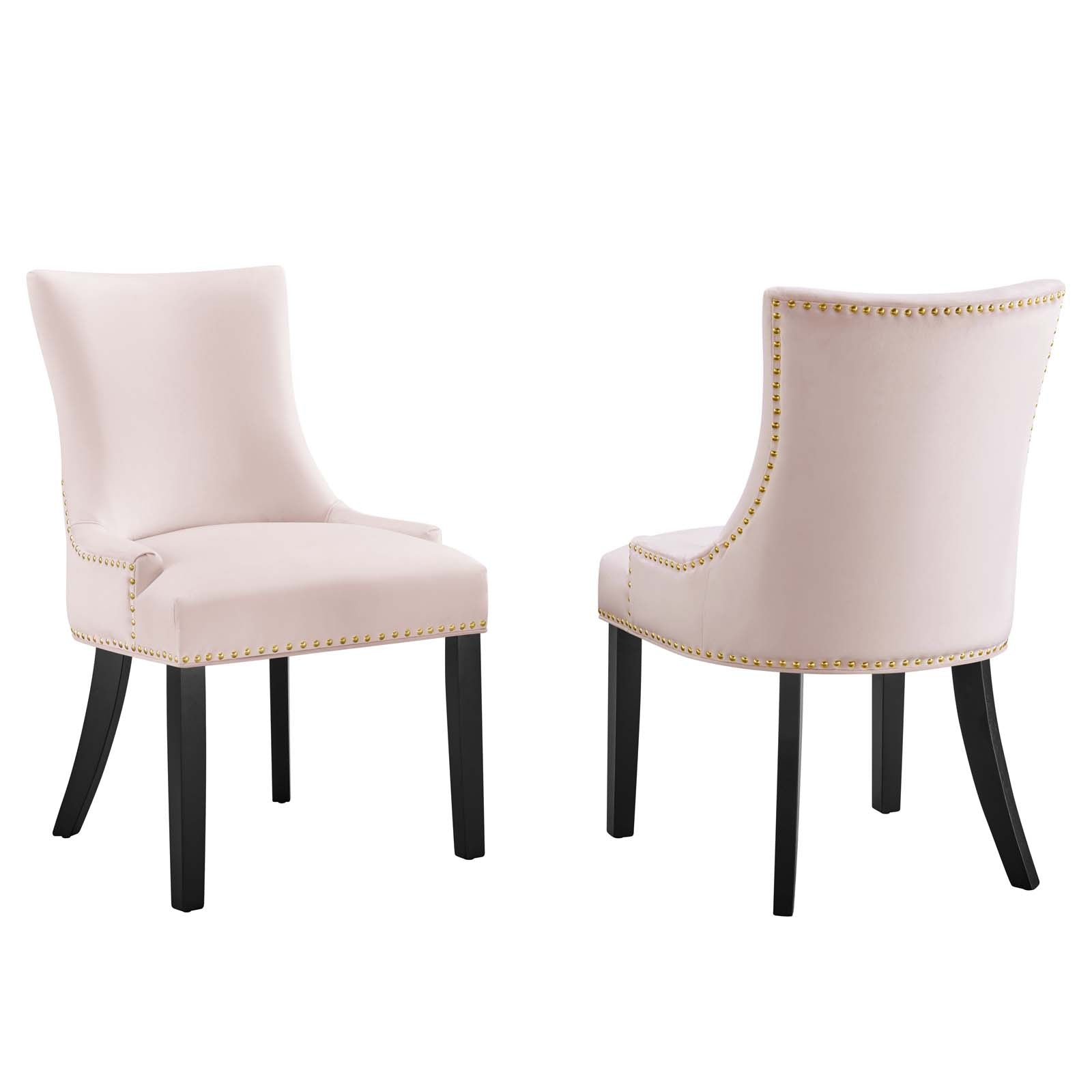 Marquis Performance Velvet Dining Chairs - Set of 2 By Modway - EEI-5010 | Dining Chairs | Modishstore - 4