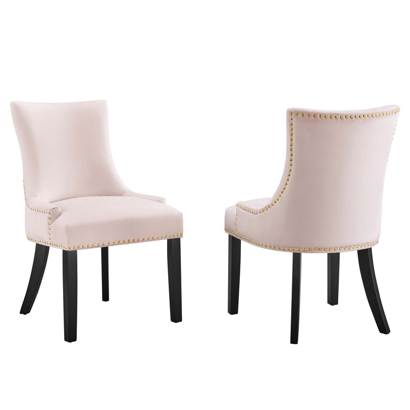 Marquis Performance Velvet Dining Chairs - Set of 2 By Modway - EEI-5010 | Dining Chairs | Modishstore - 4