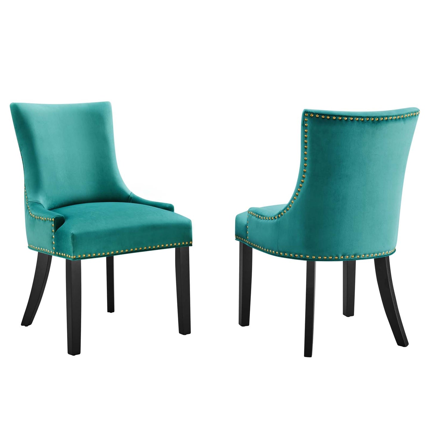 Marquis Performance Velvet Dining Chairs - Set of 2 By Modway - EEI-5010 | Dining Chairs | Modishstore - 10