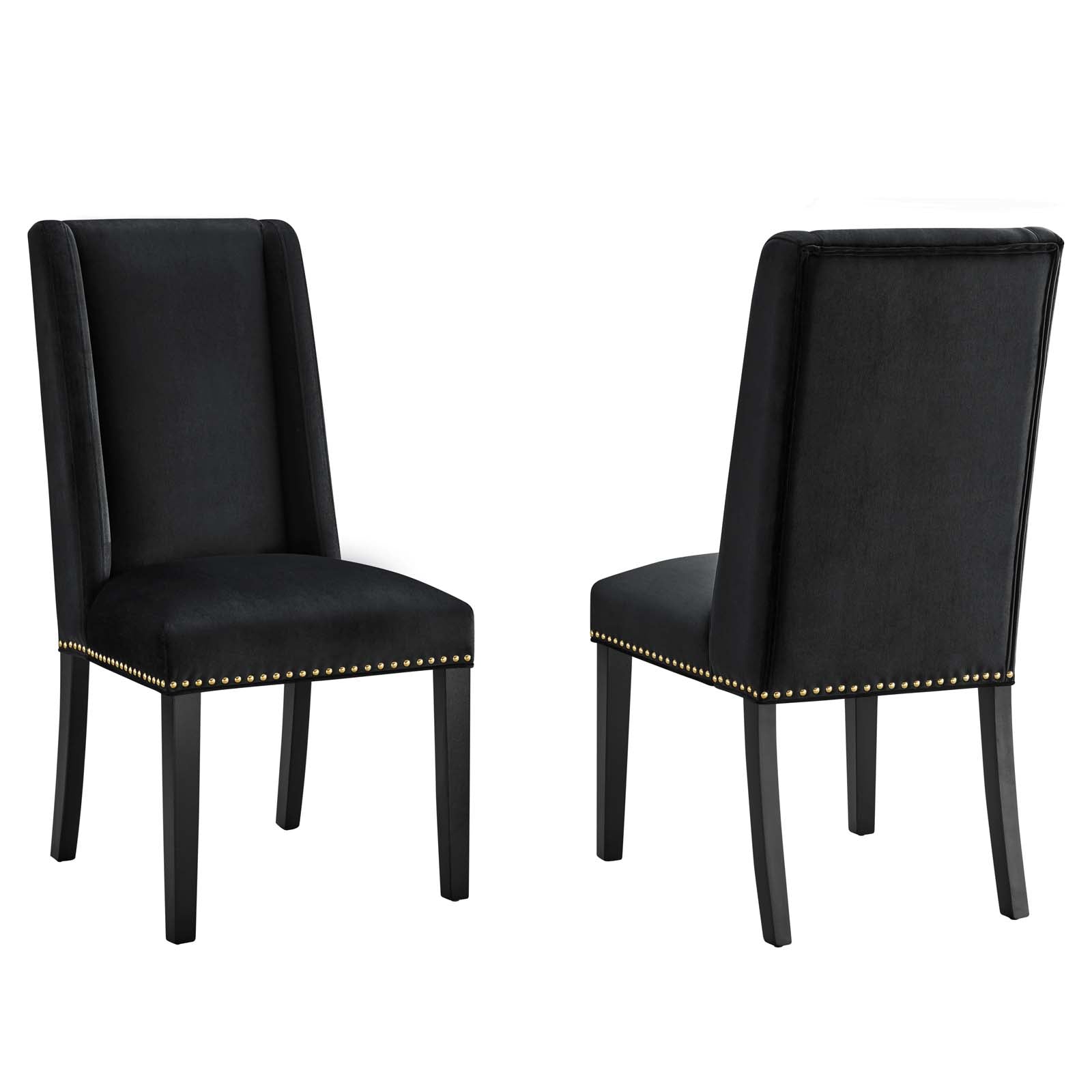 Baron Performance Velvet Dining Chairs - Set of 2 By Modway - EEI-5012 | Dining Chairs | Modishstore - 1