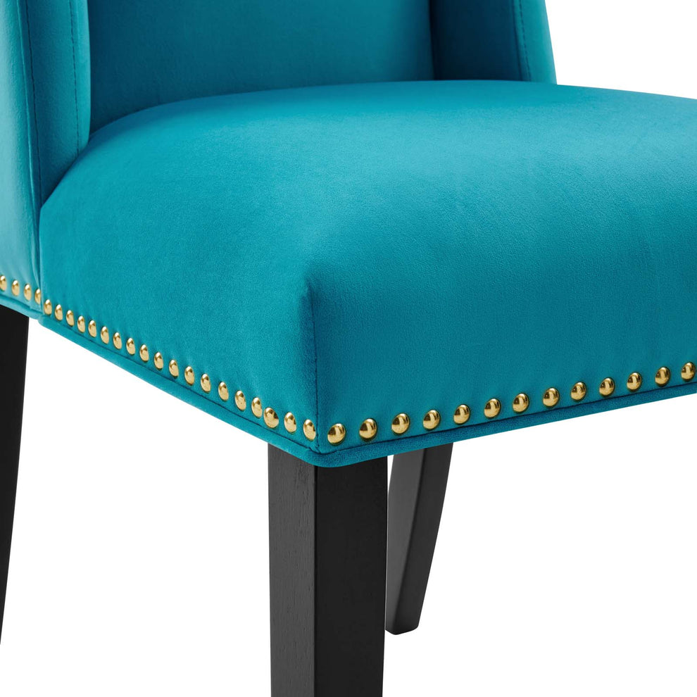 Baron Performance Velvet Dining Chairs - Set of 2 By Modway - EEI-5012 | Dining Chairs | Modishstore - 28