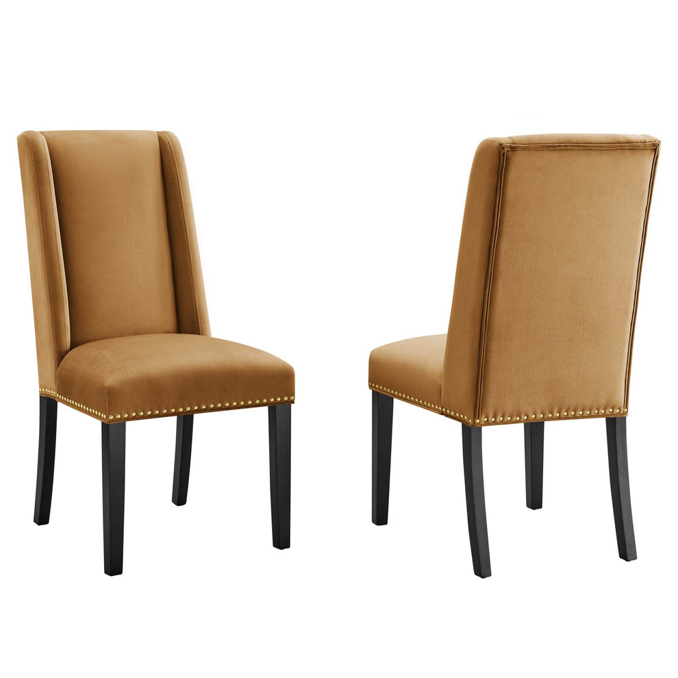 Baron Performance Velvet Dining Chairs - Set of 2 By Modway - EEI-5012 | Dining Chairs | Modishstore - 11