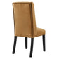 Baron Performance Velvet Dining Chairs - Set of 2 By Modway - EEI-5012 | Dining Chairs | Modishstore - 53