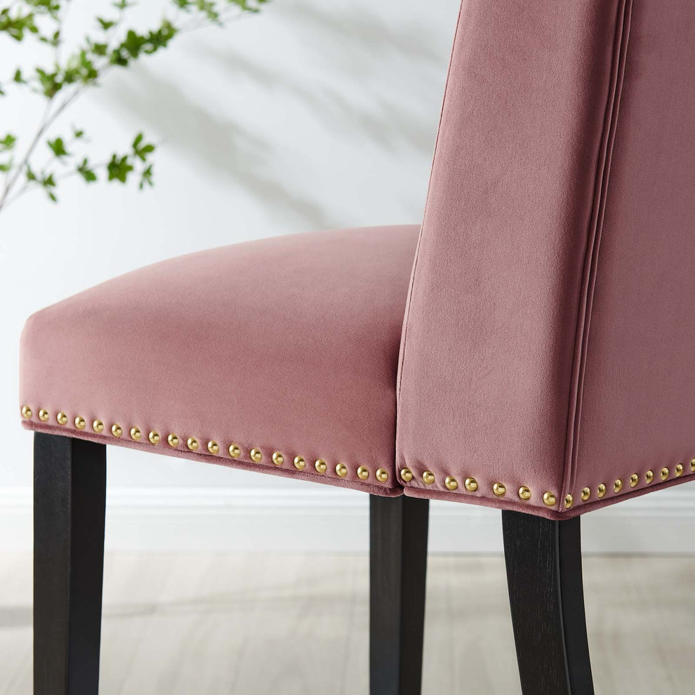 Baron Performance Velvet Dining Chairs - Set of 2 By Modway - EEI-5012 | Dining Chairs | Modishstore - 20