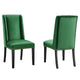 Baron Performance Velvet Dining Chairs - Set of 2 By Modway - EEI-5012 | Dining Chairs | Modishstore - 10