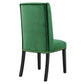 Baron Performance Velvet Dining Chairs - Set of 2 By Modway - EEI-5012 | Dining Chairs | Modishstore - 51