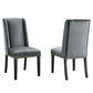 Baron Performance Velvet Dining Chairs - Set of 2 By Modway - EEI-5012 | Dining Chairs | Modishstore - 9