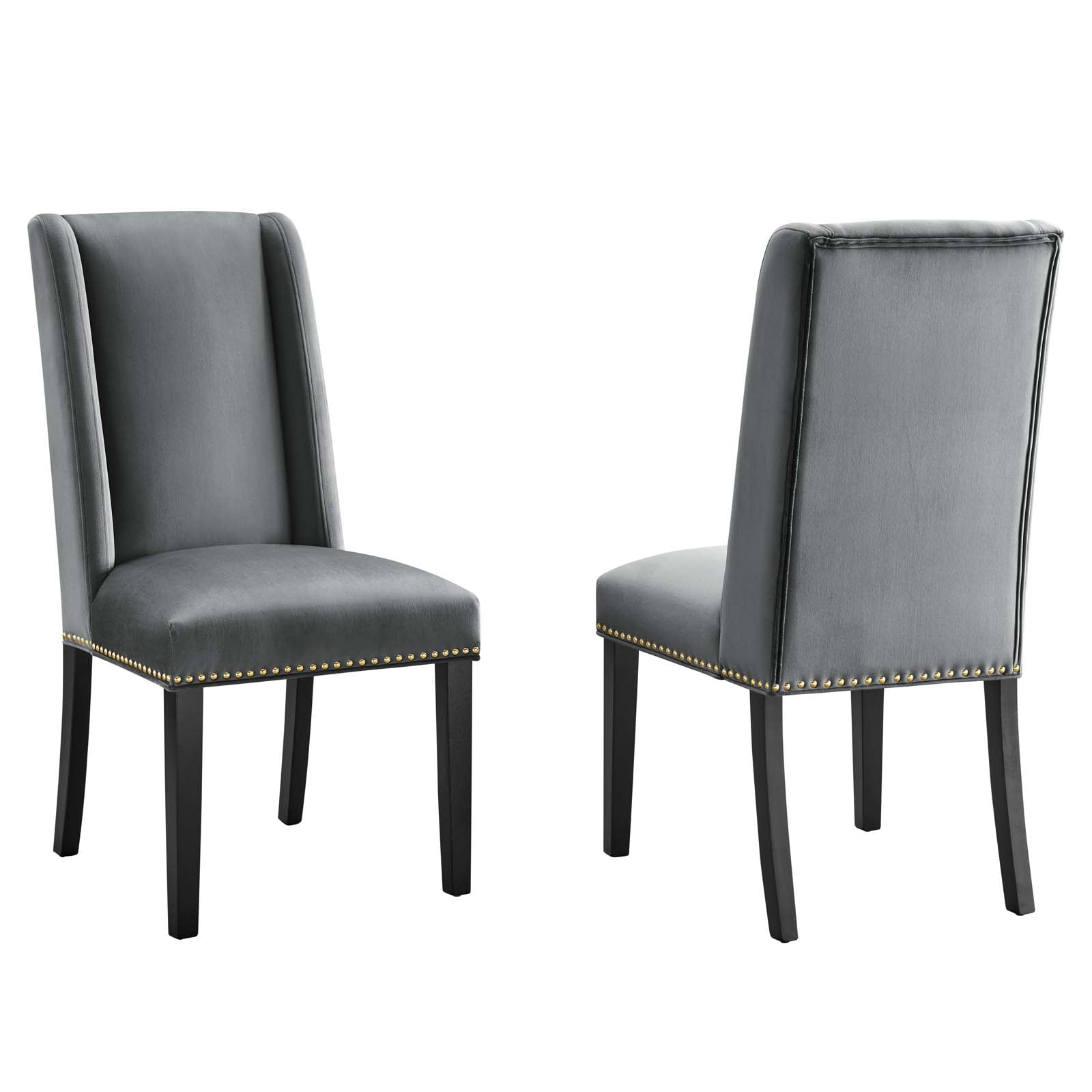 Baron Performance Velvet Dining Chairs - Set of 2 By Modway - EEI-5012 | Dining Chairs | Modishstore - 9