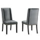 Baron Performance Velvet Dining Chairs - Set of 2 By Modway - EEI-5012 | Dining Chairs | Modishstore - 9