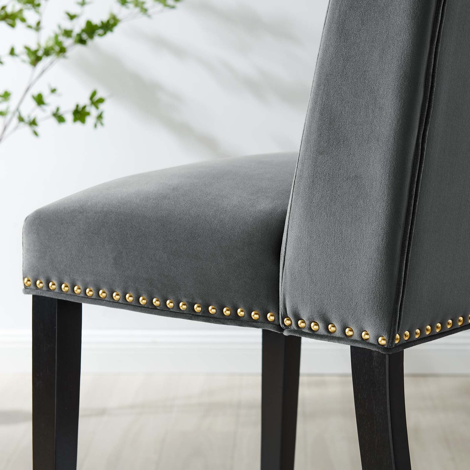 Baron Performance Velvet Dining Chairs - Set of 2 By Modway - EEI-5012 | Dining Chairs | Modishstore - 22