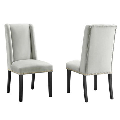 Baron Performance Velvet Dining Chairs - Set of 2 By Modway - EEI-5012 | Dining Chairs | Modishstore - 5