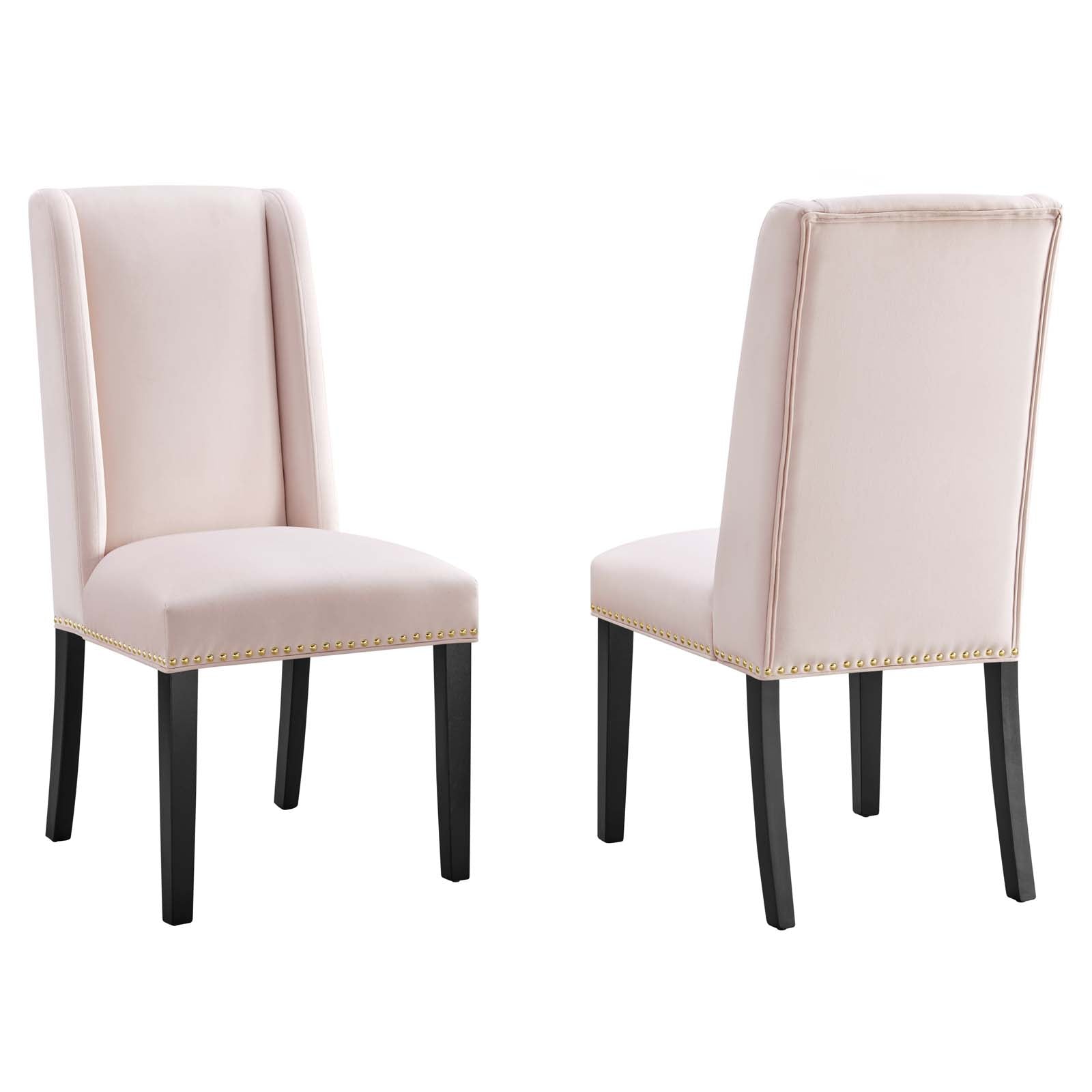 Baron Performance Velvet Dining Chairs - Set of 2 By Modway - EEI-5012 | Dining Chairs | Modishstore - 4