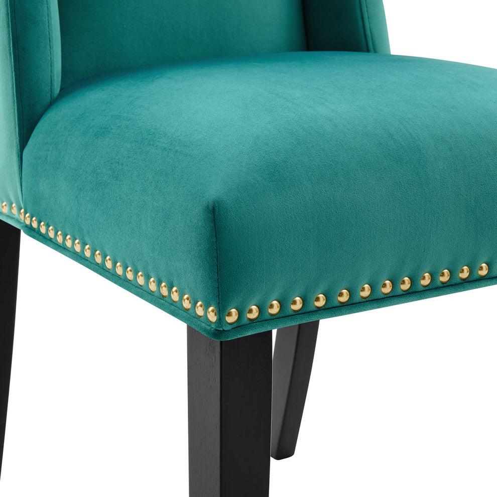 Baron Performance Velvet Dining Chairs - Set of 2 By Modway - EEI-5012 | Dining Chairs | Modishstore - 30
