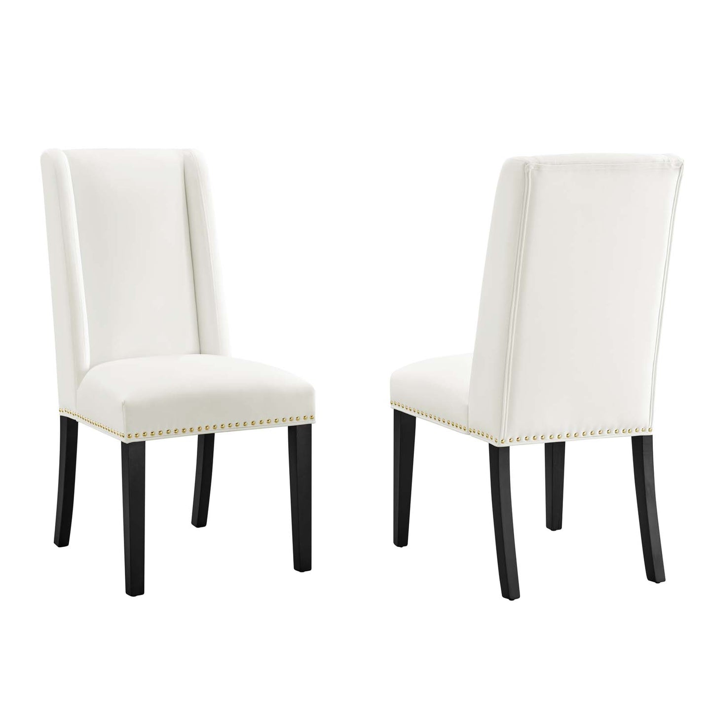 Baron Performance Velvet Dining Chairs - Set of 2 By Modway - EEI-5012 | Dining Chairs | Modishstore - 3