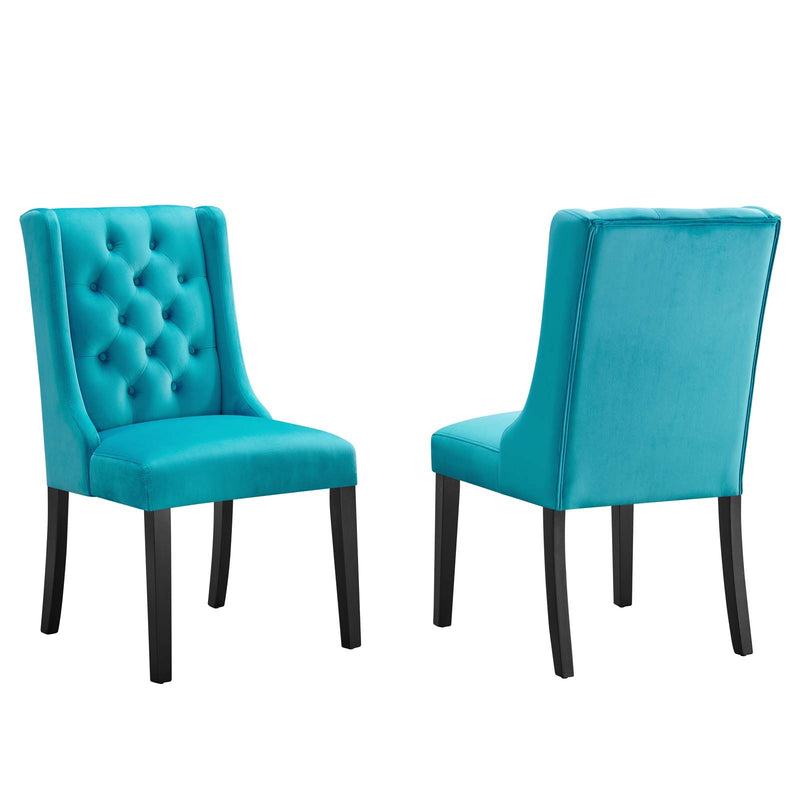 Baronet Performance Velvet Dining Chairs - Set of 2 By Modway - EEI-5013 | Dining Chairs | Modishstore - 15