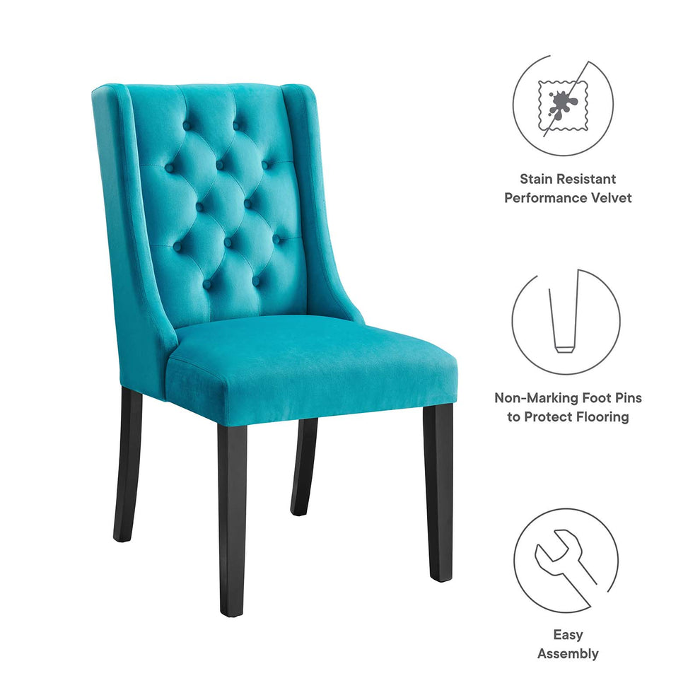 Baronet Performance Velvet Dining Chairs - Set of 2 By Modway - EEI-5013 | Dining Chairs | Modishstore - 14