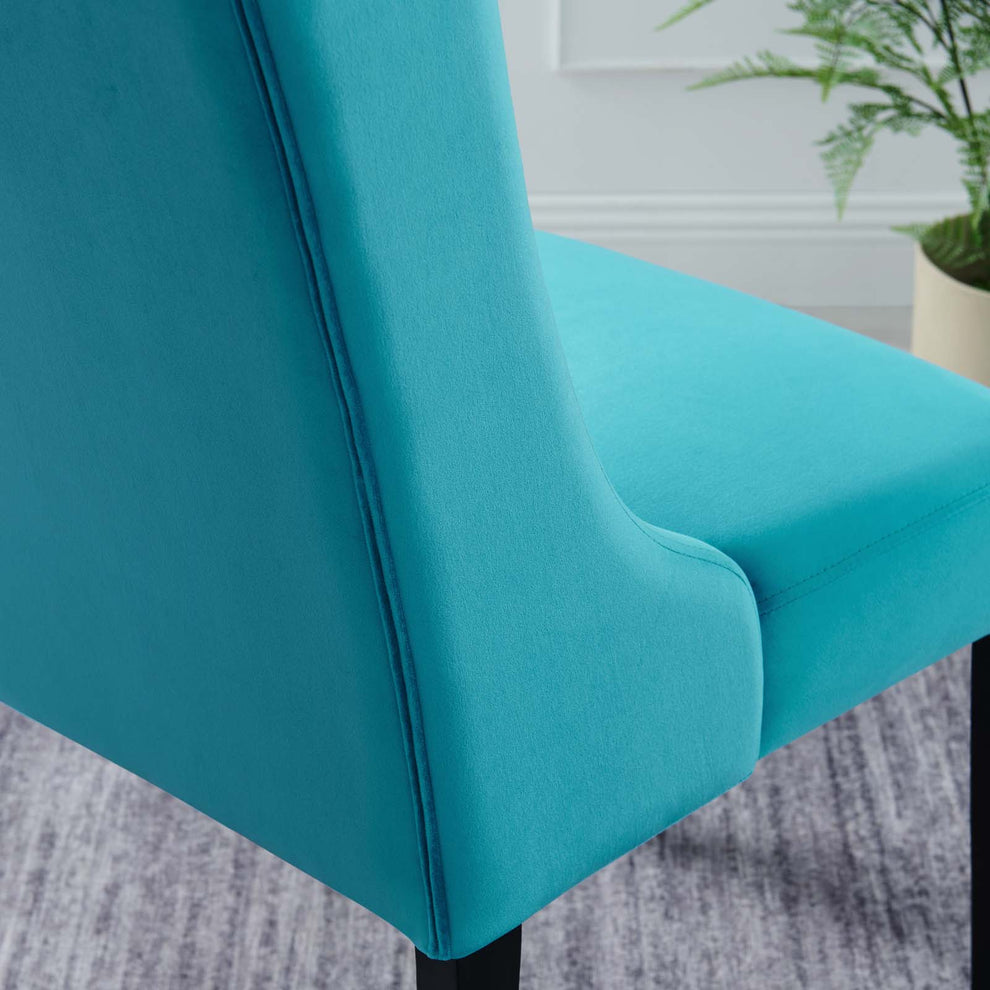 Baronet Performance Velvet Dining Chairs - Set of 2 By Modway - EEI-5013 | Dining Chairs | Modishstore - 9