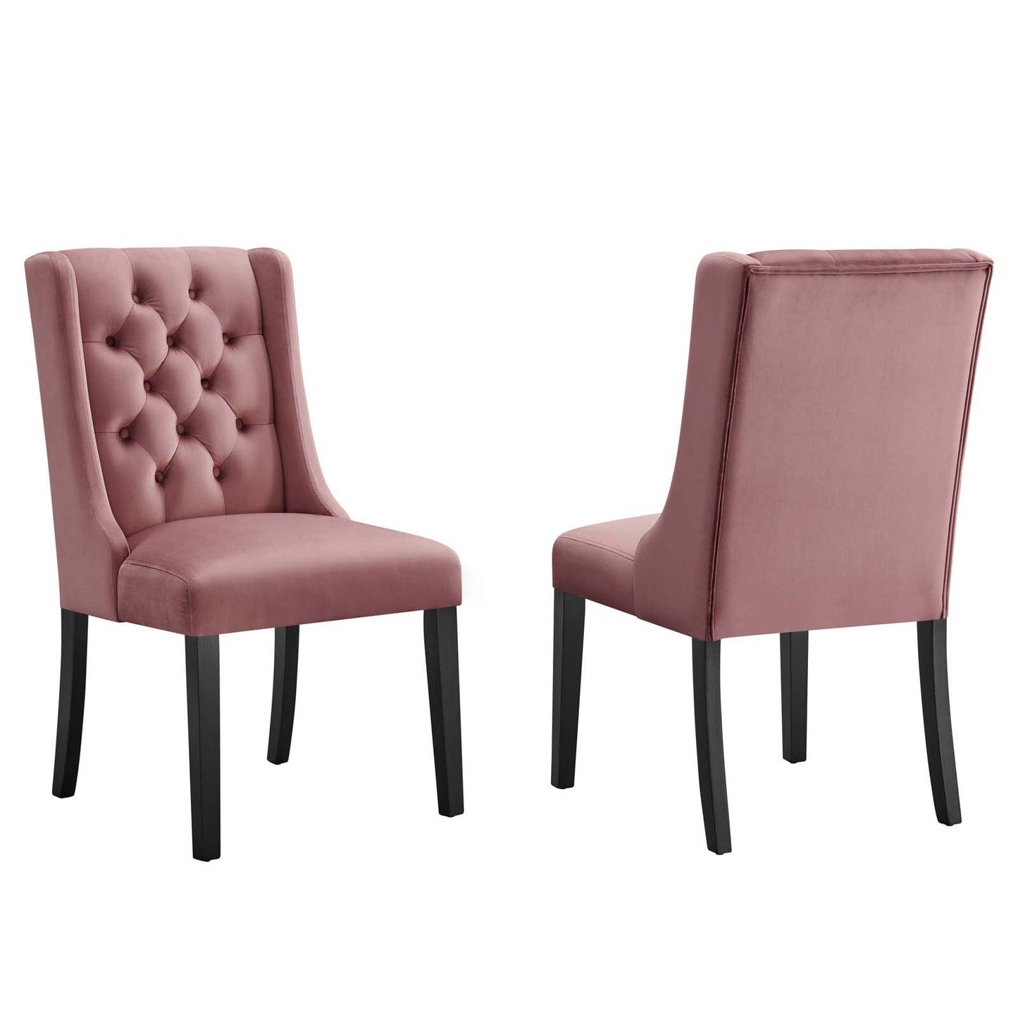 Baronet Performance Velvet Dining Chairs - Set of 2 By Modway - EEI-5013 | Dining Chairs | Modishstore - 31
