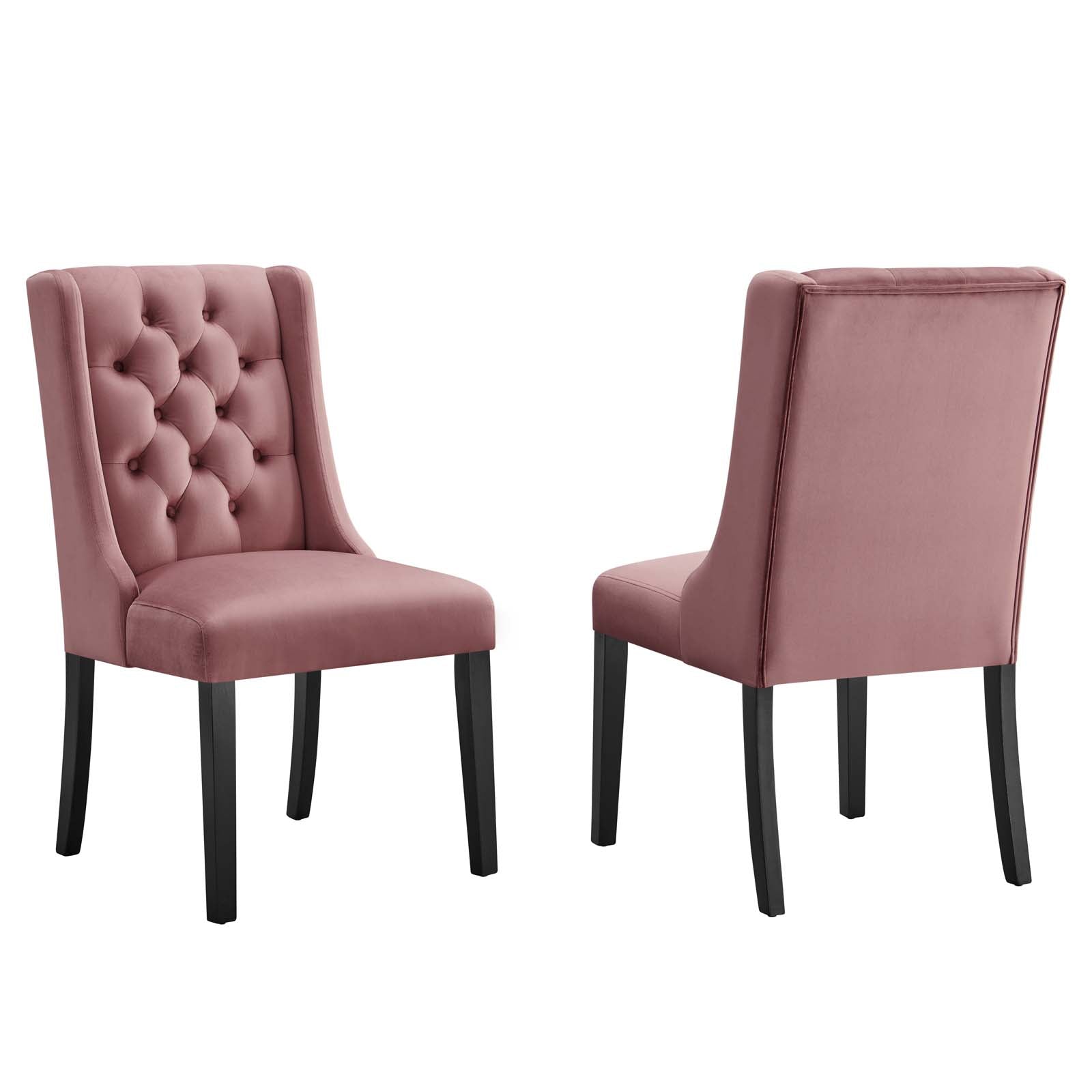 Baronet Performance Velvet Dining Chairs - Set of 2 By Modway - EEI-5013 | Dining Chairs | Modishstore - 31