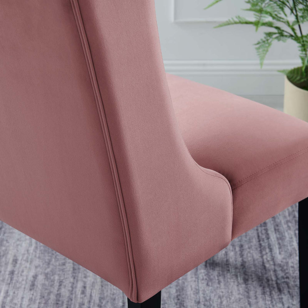 Baronet Performance Velvet Dining Chairs - Set of 2 By Modway - EEI-5013 | Dining Chairs | Modishstore - 25
