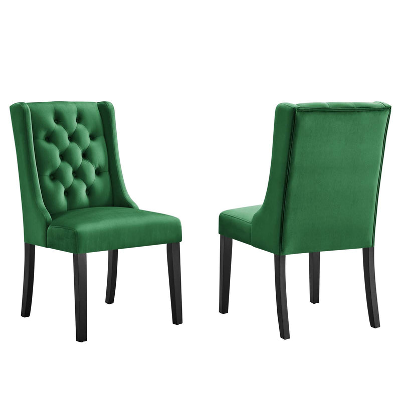 Baronet Performance Velvet Dining Chairs - Set of 2 By Modway - EEI-5013 | Dining Chairs | Modishstore - 39