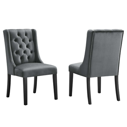 Baronet Performance Velvet Dining Chairs - Set of 2 By Modway - EEI-5013 | Dining Chairs | Modishstore - 47