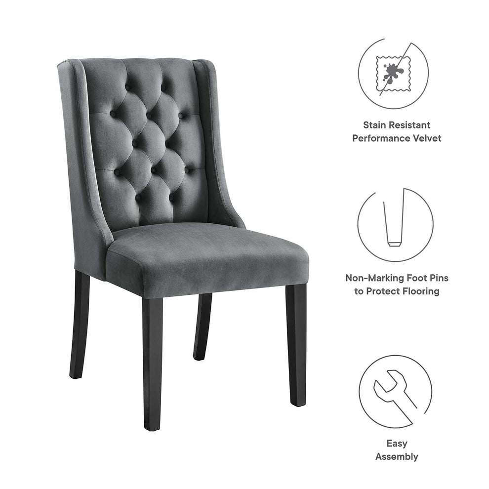 Baronet Performance Velvet Dining Chairs - Set of 2 By Modway - EEI-5013 | Dining Chairs | Modishstore - 46