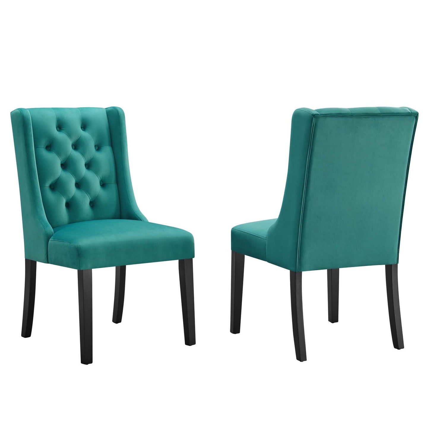 Baronet Performance Velvet Dining Chairs - Set of 2 By Modway - EEI-5013 | Dining Chairs | Modishstore - 79