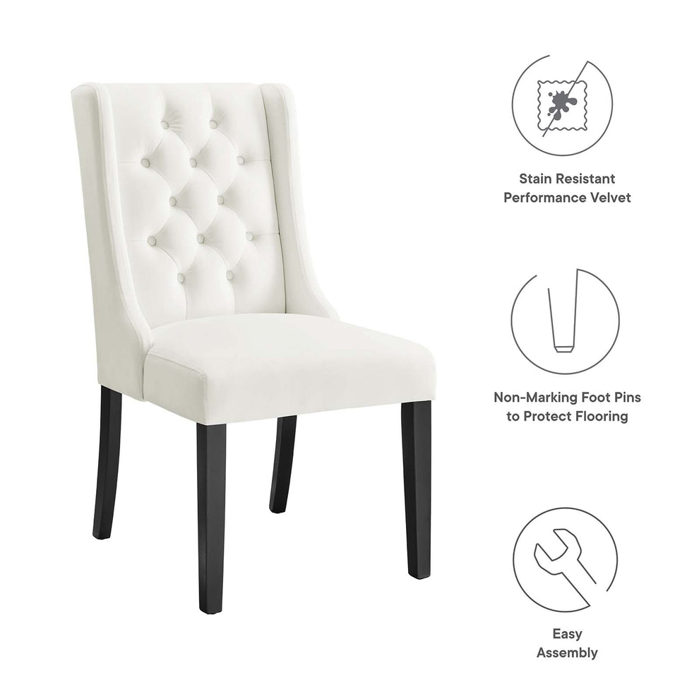 Baronet Performance Velvet Dining Chairs - Set of 2 By Modway - EEI-5013 | Dining Chairs | Modishstore - 86