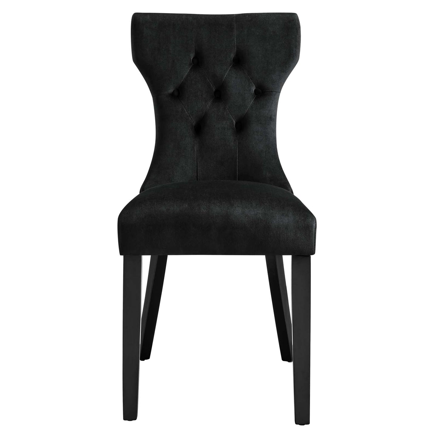 Silhouette Performance Velvet Dining Chairs - Set of 2 By Modway - EEI-5014 | Dining Chairs | Modishstore - 5