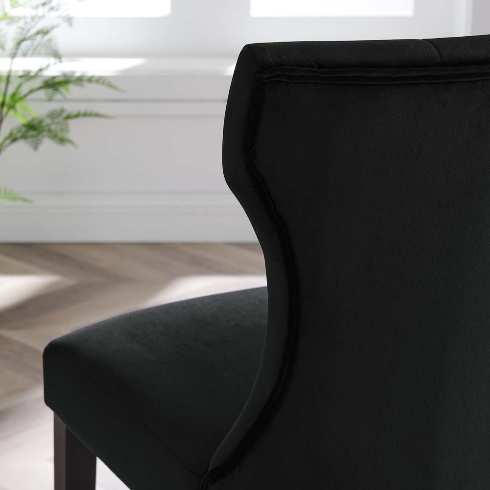 Silhouette Performance Velvet Dining Chairs - Set of 2 By Modway - EEI-5014 | Dining Chairs | Modishstore - 2