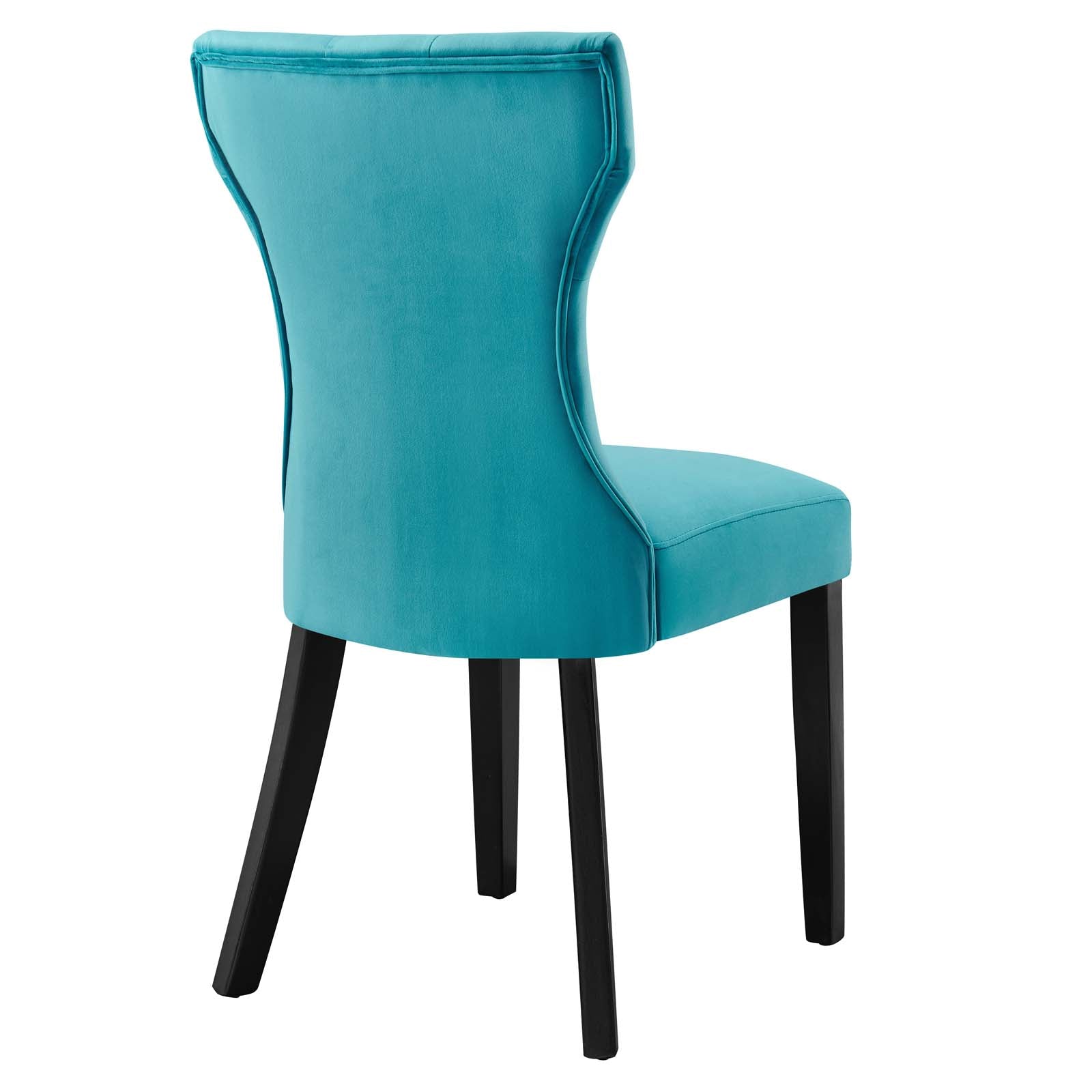 Silhouette Performance Velvet Dining Chairs - Set of 2 By Modway | Dining Chairs | Modishstore-11