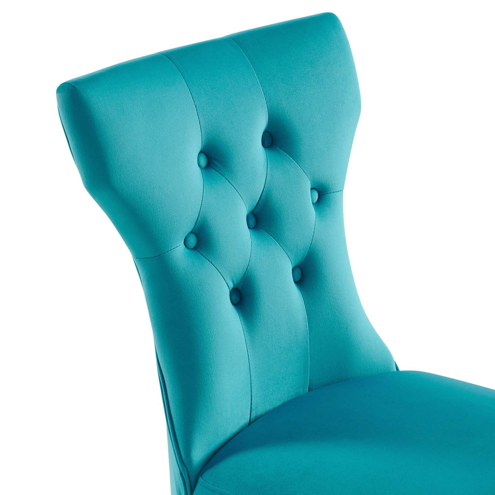 Silhouette Performance Velvet Dining Chairs - Set of 2 By Modway - EEI-5014 | Dining Chairs | Modishstore - 15