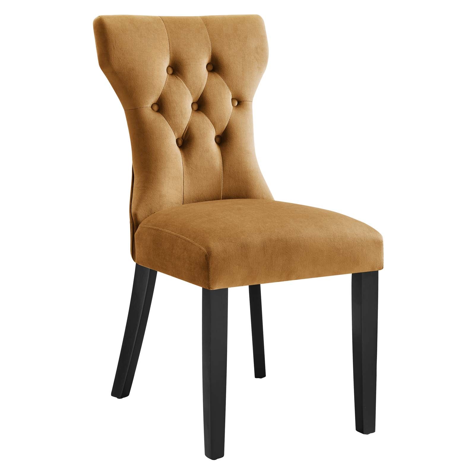 Silhouette Performance Velvet Dining Chairs - Set of 2 By Modway - EEI-5014 | Dining Chairs | Modishstore - 20