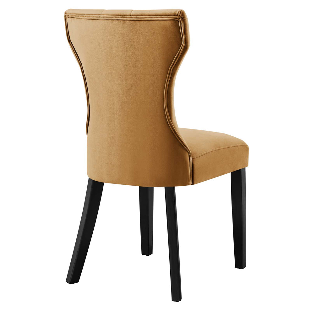Silhouette Performance Velvet Dining Chairs - Set of 2 By Modway - EEI-5014 | Dining Chairs | Modishstore - 18
