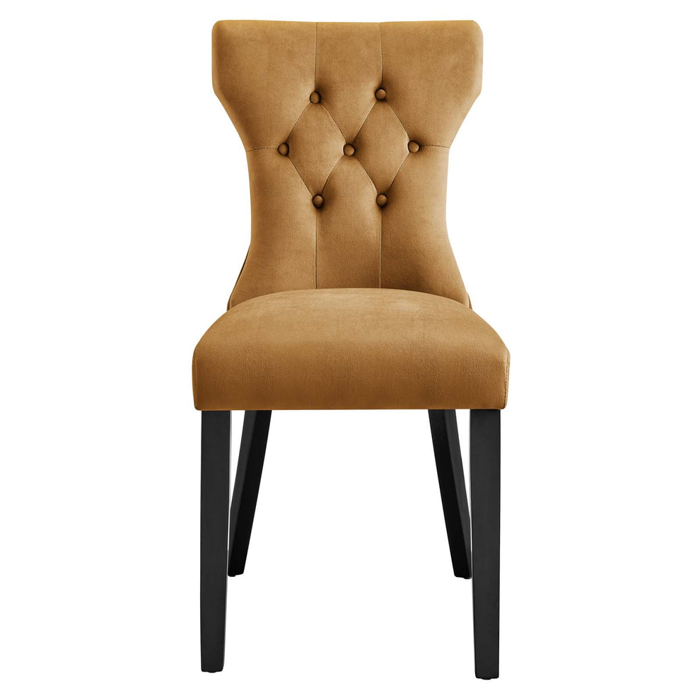 Silhouette Performance Velvet Dining Chairs - Set of 2 By Modway - EEI-5014 | Dining Chairs | Modishstore - 19