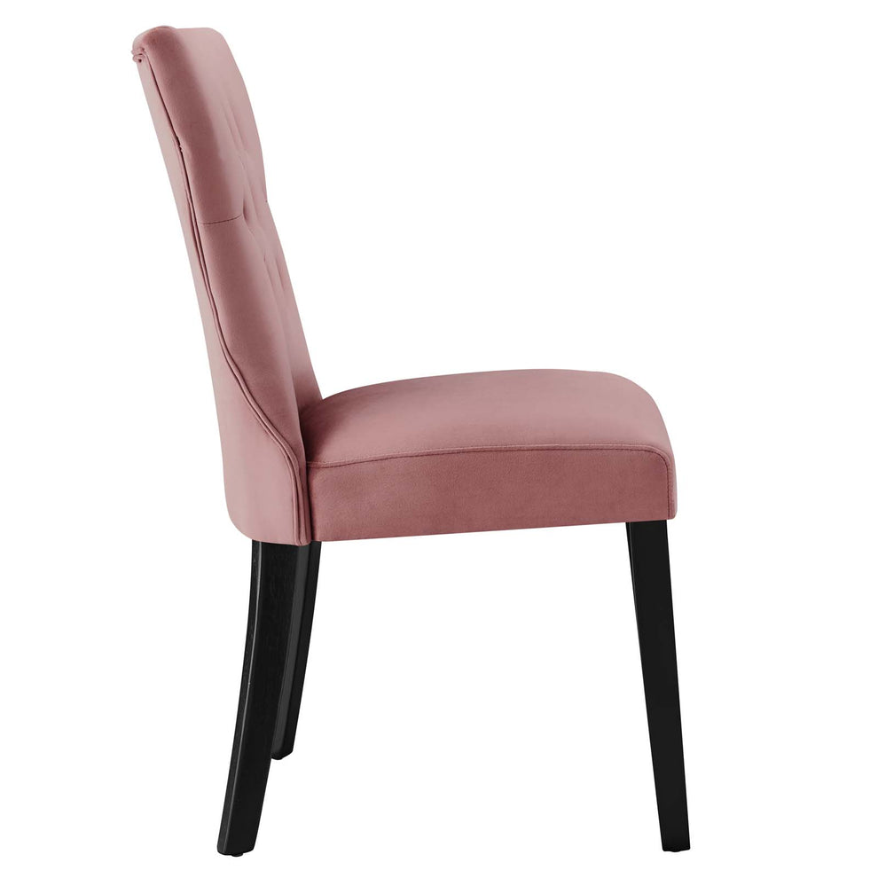 Silhouette Performance Velvet Dining Chairs - Set of 2 By Modway - EEI-5014 | Dining Chairs | Modishstore - 26