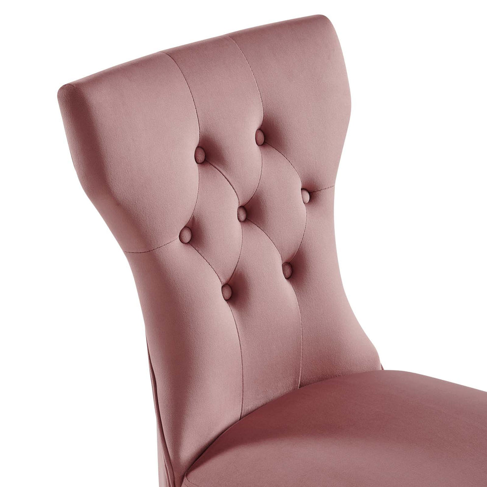 Silhouette Performance Velvet Dining Chairs - Set of 2 By Modway - EEI-5014 | Dining Chairs | Modishstore - 31