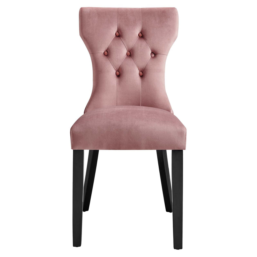 Silhouette Performance Velvet Dining Chairs - Set of 2 By Modway - EEI-5014 | Dining Chairs | Modishstore - 28