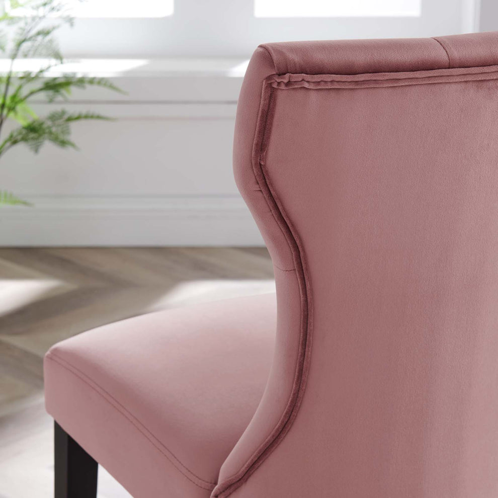 Silhouette Performance Velvet Dining Chairs - Set of 2 By Modway - EEI-5014 | Dining Chairs | Modishstore - 25