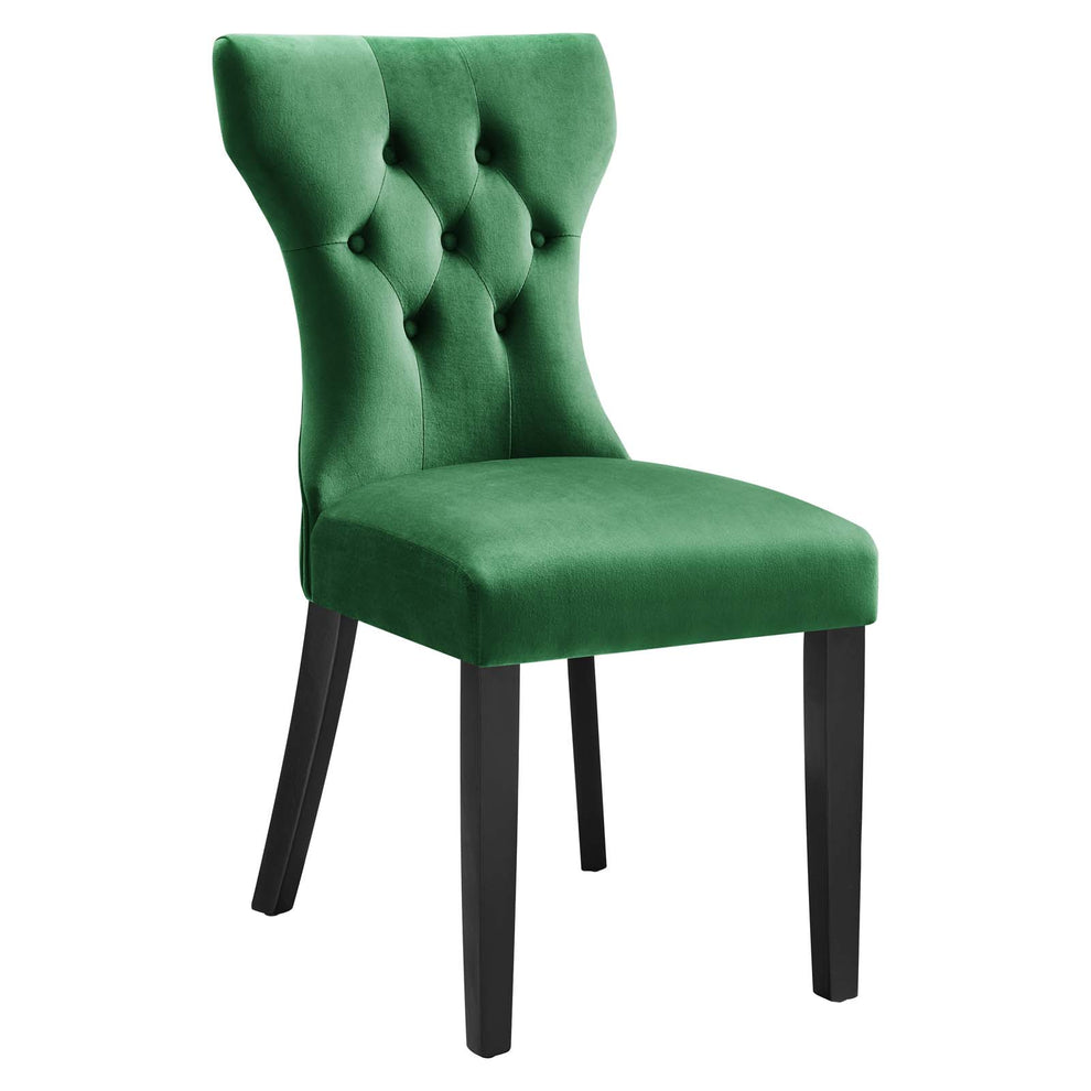 Silhouette Performance Velvet Dining Chairs - Set of 2 By Modway - EEI-5014 | Dining Chairs | Modishstore - 37