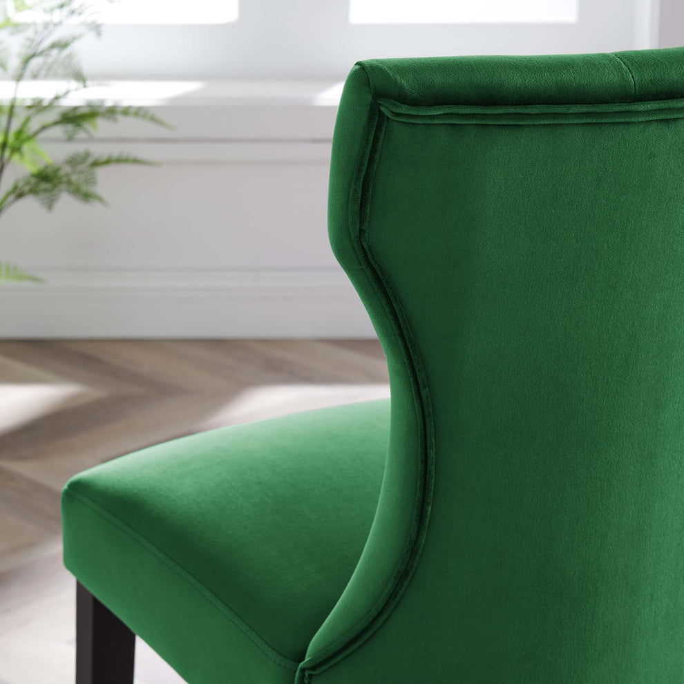 Silhouette Performance Velvet Dining Chairs - Set of 2 By Modway - EEI-5014 | Dining Chairs | Modishstore - 33