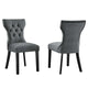 Silhouette Performance Velvet Dining Chairs - Set of 2 By Modway - EEI-5014 | Dining Chairs | Modishstore - 48