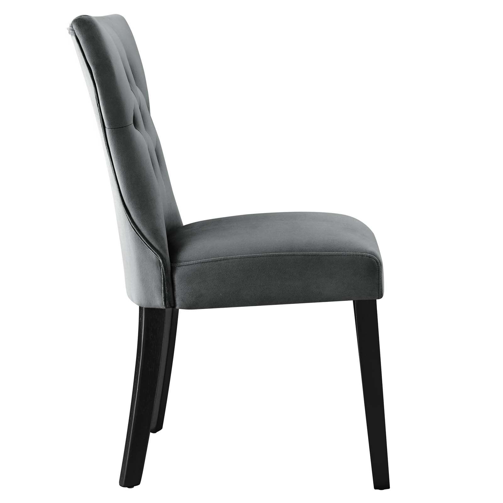 Silhouette Performance Velvet Dining Chairs - Set of 2 By Modway - EEI-5014 | Dining Chairs | Modishstore - 42