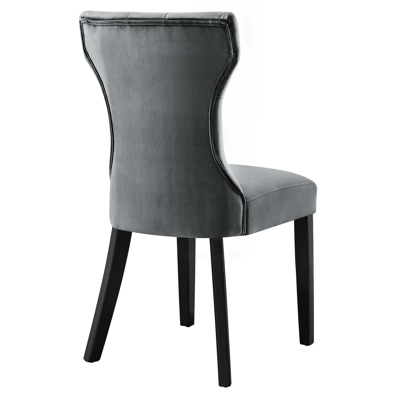 Silhouette Performance Velvet Dining Chairs - Set of 2 By Modway - EEI-5014 | Dining Chairs | Modishstore - 43