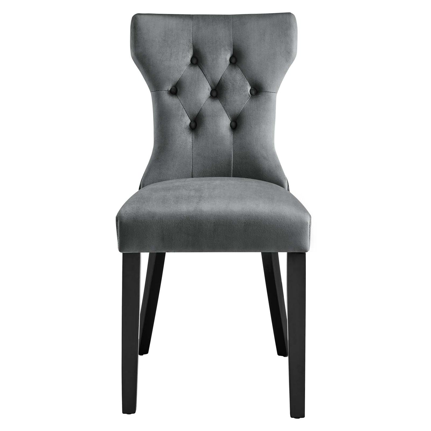 Silhouette Performance Velvet Dining Chairs - Set of 2 By Modway | Dining Chairs | Modishstore-44